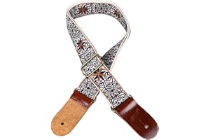 Ukulele Shoulder Strap, Embroidered Adjustable Ukulele Strap for 4 String Musical Instruments, Stylish and Comfortable for Mu