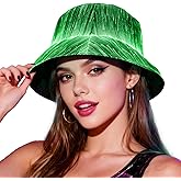 Treature LED Bucket Hat - 7 Colors Light Up Funny Hats For Women & Men,Usb Rechargeable, Rave Party EDM Festival Gear