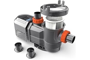 VARMINPOOL 2.5 HP Pool Pump, 10567GPH Variable Speed Pool Pump for Above and Inground Pool with Programmable Timer, Rain Cover, High Flow Energy Efficient, Large Filter Basket, 220V