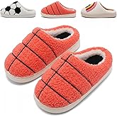 GIWONET Kids Slippers Boys Girls Warm Winter House Slippers Fuzzy Soft Plush Bedroom Non-Slip Memory Foam Home Shoes