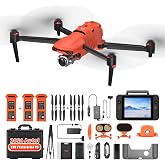Autel Robotics EVO II PRO Enterprise V3 With Spotlight/Loudspeaker/Strobe | 6K 1" CMOS, 20MP &amp; 6K/30fps, Carbon Fiber Arms, 42-Min Flight, 15KM Video Transmission for Public Safety, Remote ID Updated
