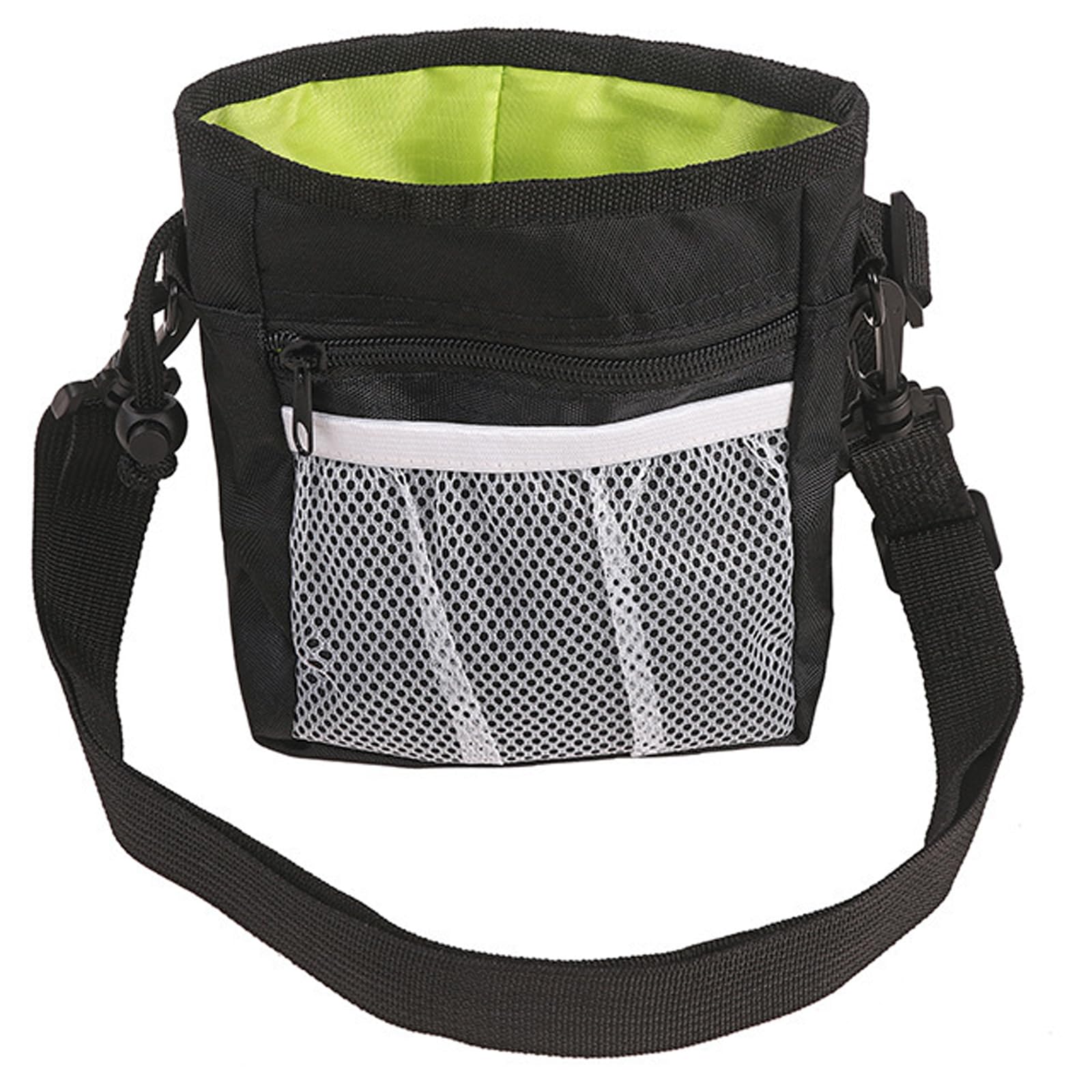 GIEEU Dog Treat Pouch with Poop Bag Holder - Waterproof Puppy Training Bag with Adjustable Waist Belt for Walking & Training