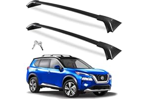 Roof Rack Cross Bars 260lb Compatible with Nissan Rogue 2021-2026 SV SL Platinum (with Flush Roof Rails), Heavy Duty Lockable