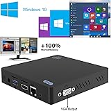 Maxesla Mini PC Support for Windows & Linux Double &Eacute;cran Intel Atom x5-Z8350 Processeur 2GB DDR3 + 32GB eMMC Fanless Ordinateur Intel HD Graphics/ 4K / 1000Mbps LAN / 2.4G/5.8G Double bande Wifi / Bluetooth 4.0 / USB 3.0 / USB 2.0 / HDMI / soutien 128GB SD