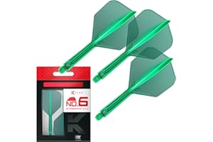 Target Darts K Flex Integrated Dart Flights And Shafts, No.6 | Pack Of 3 K-Flex - No6, Kflex All In One Moulded Dart Flight & Stem Lengths: Short, Intermediate & Medium | Professional Dart Accessories