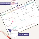 POPRUN 2 Pack A3 Whiteboard Calendar Monthly Weekly Chore Chart Self Adhesive view 4