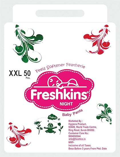 Freshkins Baby Night Diaper Pant XXL - 50 Unit