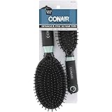 Conair Professional Full & Mid Size Nylon Cushion Brush Set Colors May Vary