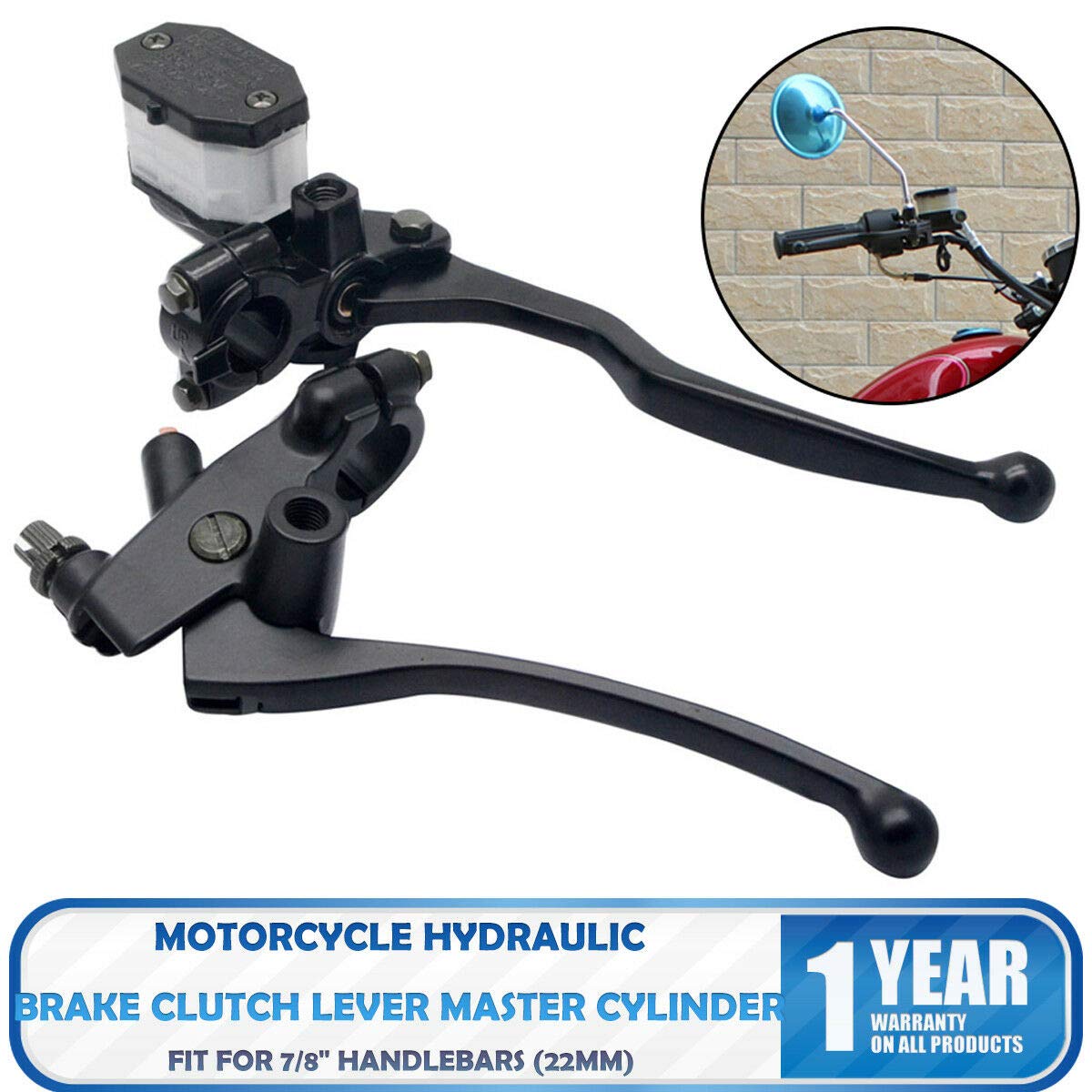 MASO 22mm 7/8 Motorcycle handlebars Front Brake Clutch Master 