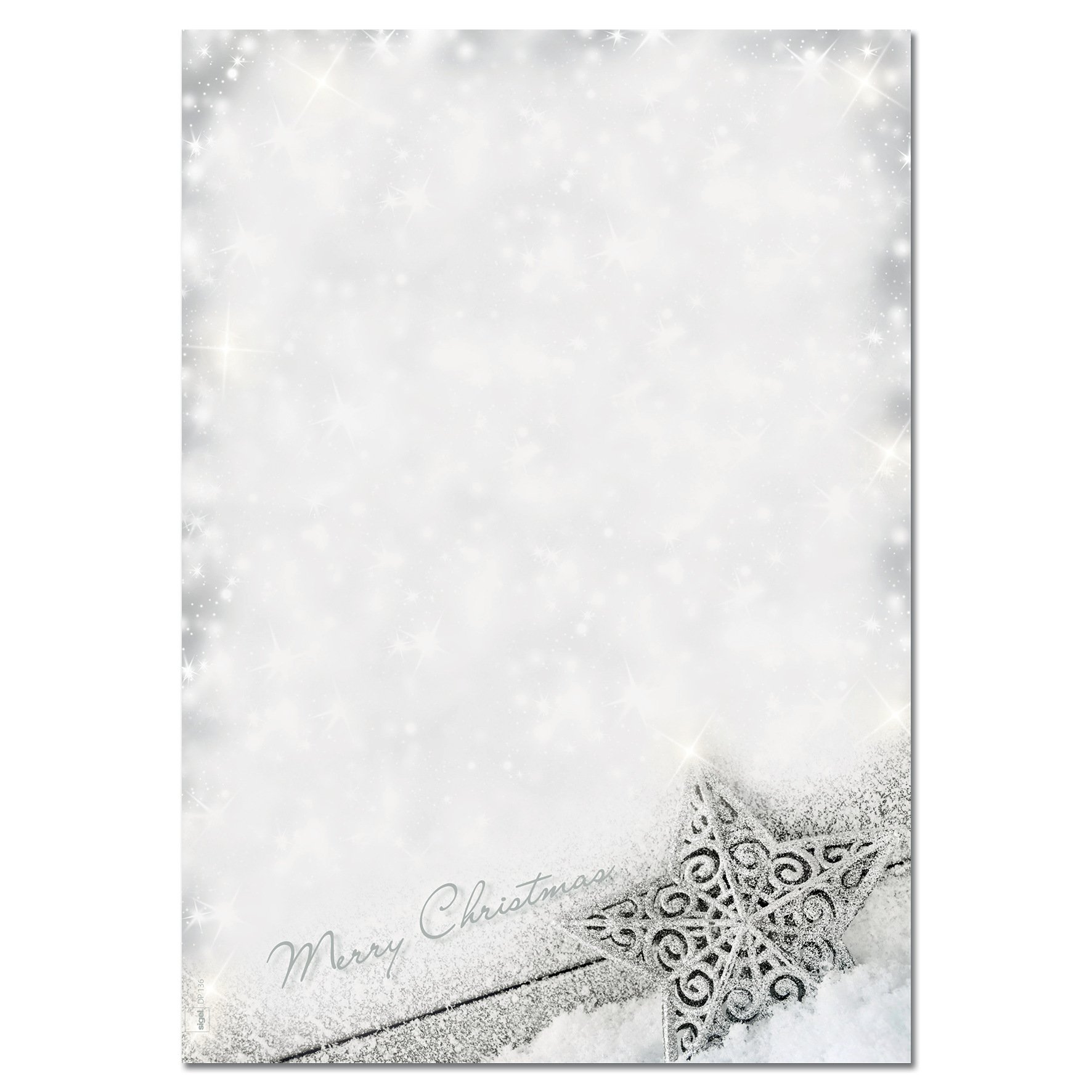 SIGEL DP136 Christmas writing paper "Brilliant Star", A4, 90 gsm, 100 sheets