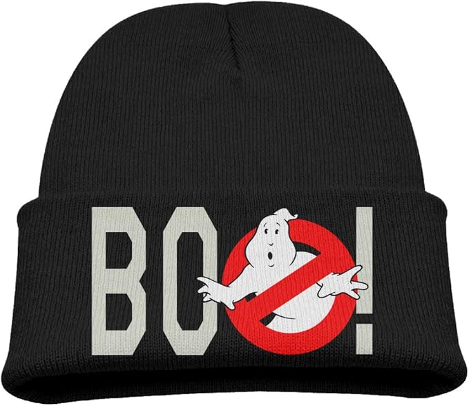 Ghostbusters Boo Kids Skull Hat Beanies Cap Black Clothing