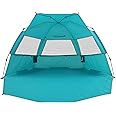 Alvantor Beach Tent Super Bluecoast Beach Umbrella Outdoor Sun Shelter Cabana Automatic Pop Up UPF 50+ Sun Shade Portable Camping Hiking Canopy Easy Setup Windproof Patent Pending