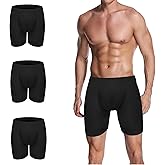 Tilubiti Leakproof Mens Incontinence Boxer Briefs - 3 Pack of Reusable Protective Underwear for Urinary Incontinence (black, Large)