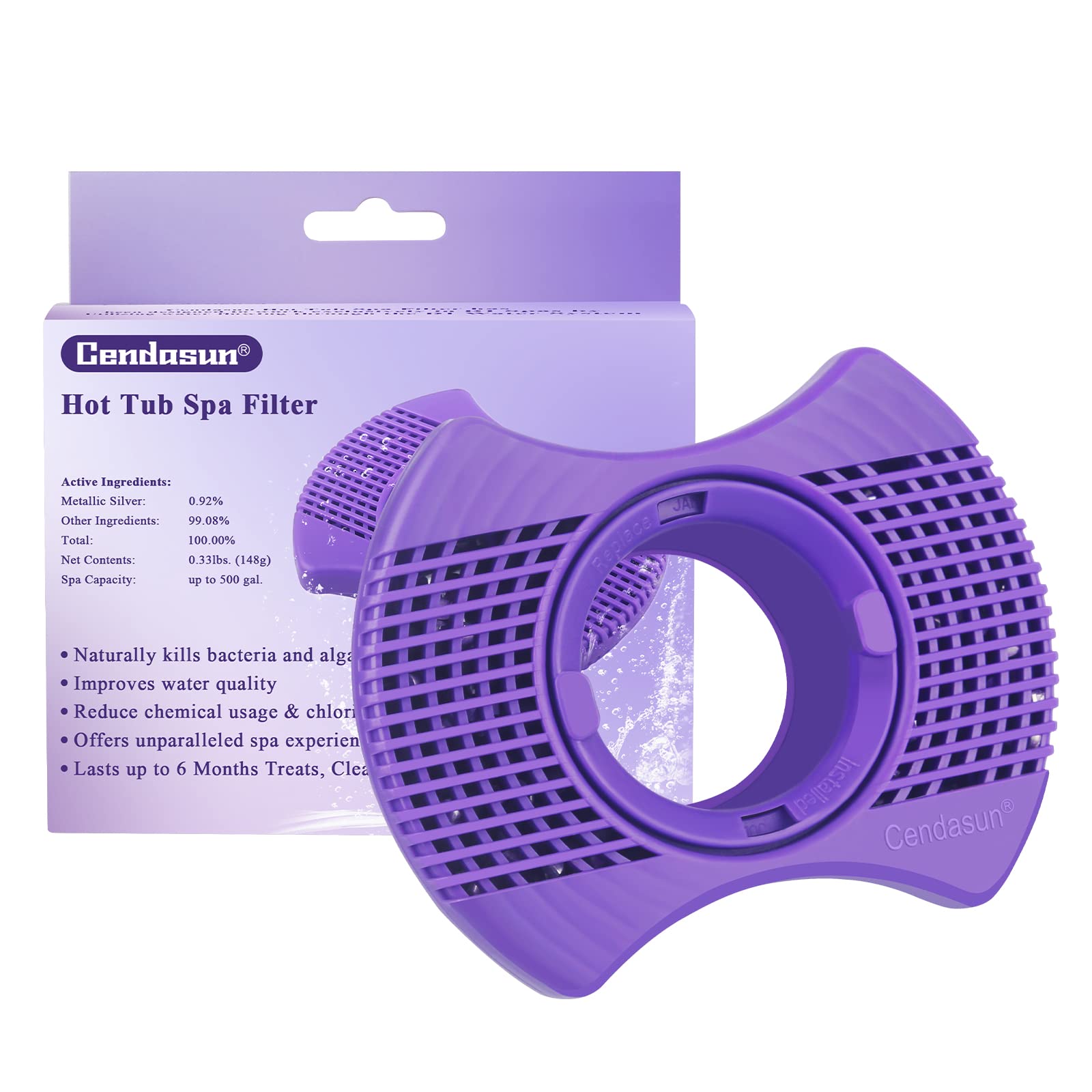 Photo 1 of Cendasun Hot Tub Sanitizer for Dimension One Spas Filter, Hot Tub Spa Mineral Filter Cartridge Compatibel with Dimension One Spas Vision Sanitizing System