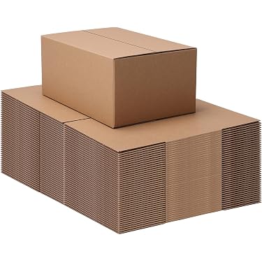 Kraft Corrugated Boxes 16 X 6 X 4 – 25/Case – ECT-32, Lightweight Shipping Boxes