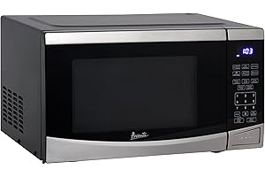 Avanti MT09V3S Microwave Oven 900-Watts Compact with 10 Power Levels and 6 Pre Cooking Settings, Speed Defrost, Electronic Control Panel and Glass Turntable, 0.9 cubic feet, Stainless Steel