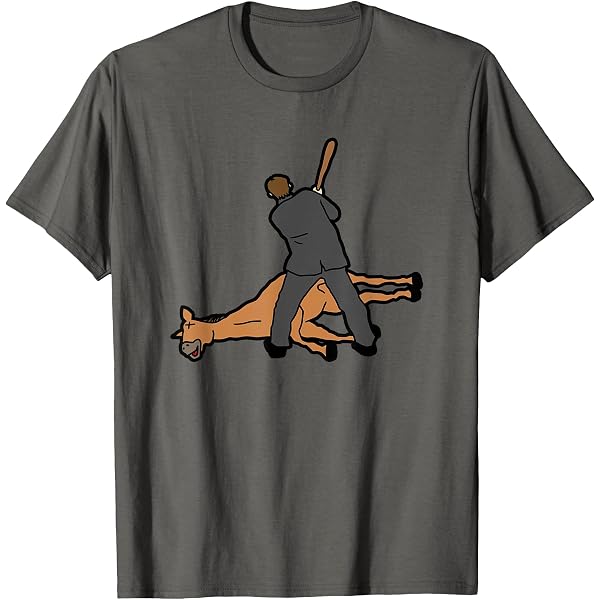 Amazon.com: Single Brown Horse with Light Mane and Tail T-shirt