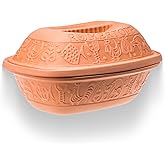 Romertopf Clay Roaster | Non-Stick Dutch Oven | Healthy Pot Cooking | Clay Baker | Versatile Cooking Vessel - 3.2 Quarts (3 L