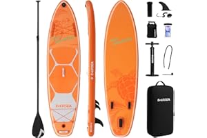 EVERSEA Inflatable Stand-Up Paddle Boards – Available 32"/33"/34" Widths Inflatable Paddle Board with SUP Accessories, Camera Mount, Basic All-Around SUP Board for All Skill Levels, Up to 450lbs