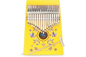 MARMELADA MUSICA Children’s Wooden Kalimba by Marmelada Music - Professional Tuned Kalimba Thumb Piano, Portable 17 Keys, Finger Piano for Kids and Adults Thumb Drum, Perfect Instrument for Young Musicians