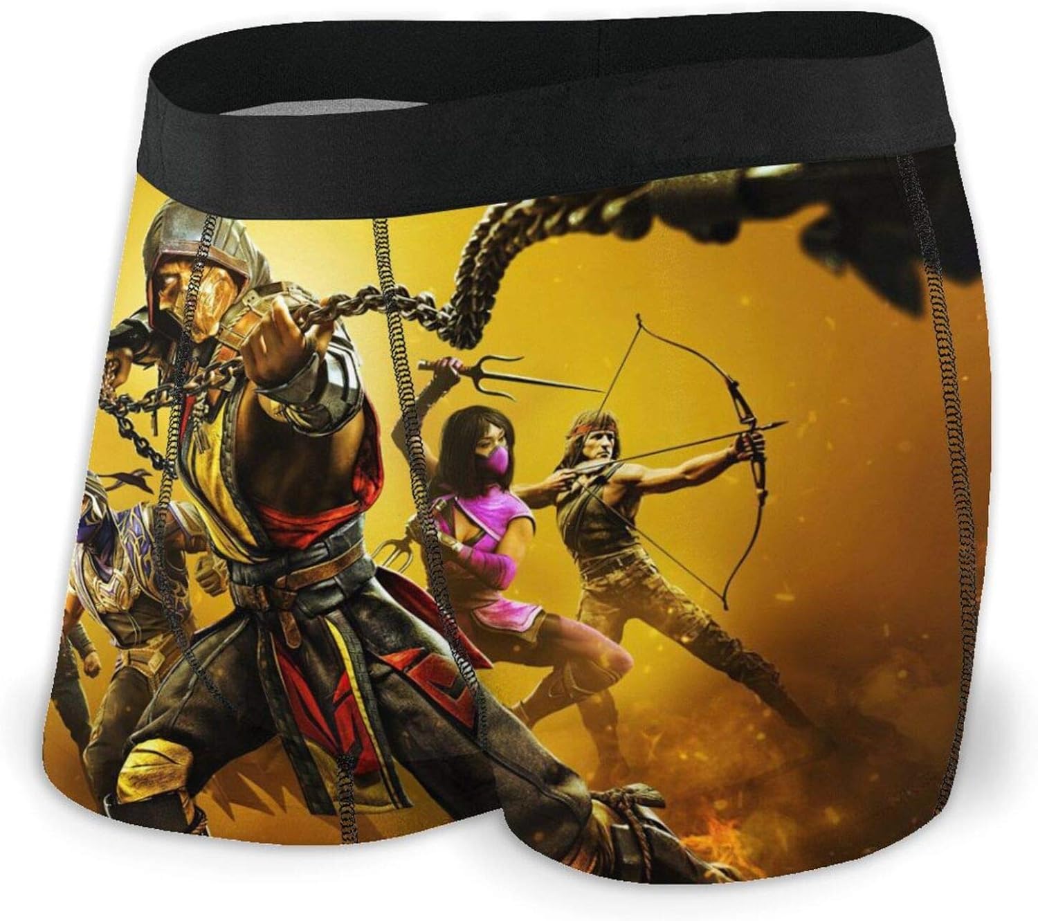 Games Mortal Kombat Flame Mens Underwear Super Soft Breathable Boxer