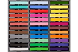 Dlicoda Soft Pastel Sticks, 36 PCS Vibrant Colors Chalk Sticks for Artists, Pastels Art Supplies for Drawing, Blending, and Shading