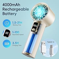 PANERGY High Speed Handheld Fan with Ice