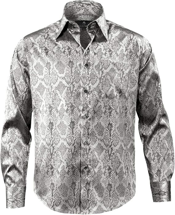 silver grey satin blouse