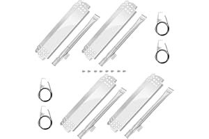 Unidanho Grill Replacement Parts for Nexgrill 4 Burner Gas Grill 720-0830H 720-0888 720-0888N Flavorizer Bars Flame Tamer Igniters Heavy Duty Stainless Steel