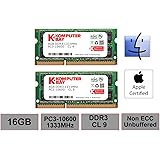 Komputerbay 16GB 1333MHz ノートPC用メモリ 204Pin SO-DIMM DDR3-1333 PC3-10600 8GB×2枚組 永久保証