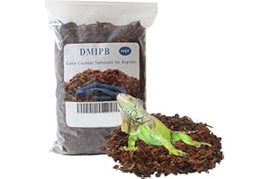 DMIPB 16 Quart Coconut Substrate for Reptiles Loose Coarse Coconut Husk Chips Reptile Bedding for Snakes, Tortoises, Frogs or Lizard Terrarium Tanks