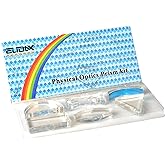 6 Pcs Acrylic Glass Light Prism Optical Lens Triangular Semicircular Rectangular Concave Convex Mirror Len Physics Demonstration Tools Equipment for Physics Teaching Lab Reflection Refraction Science
