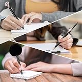 WEMATE 8 Pcs Ballpoint Pens Set Metal Crystal Diamond Glitter Black Blue Ink view 3