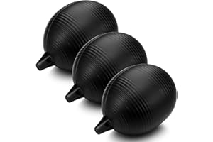 Grinsvalley 3 Packs Universal Plastic Toilet Tank Float Balls, Black