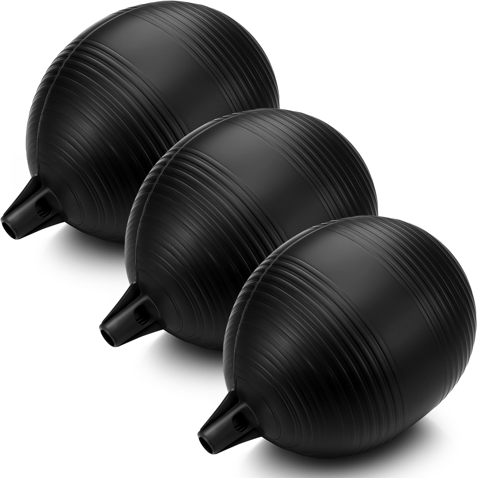 Photo 1 of Grinsvalley 3 Packs Universal Plastic Toilet Tank Float Balls, Black