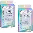 VOESH Pedi in a Box Glimmer - 2 Packs, Unicorn Peach, Pedi in a Box, Spa Pedicure Kit, Sparkly Pedicure, DIY Pedi, Foot Care, At-Home Pedi Products, Vegan Skincare