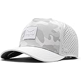 melin Odysea Stacked Hydro, Snapback Hats, Water-Resistant Baseball Caps for Men & Women, Golf, Running, or Workout Hat