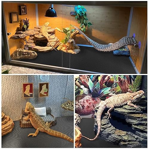 TCYPUHL Reptile Carpet,Bearded Dragon Tank Accessories,Reptile Mat