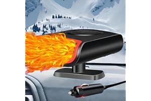 Nugxica Car Heater - Portable Car Heater, 12V Car Heater That Plugs Into Cigarette Lighter(Black)