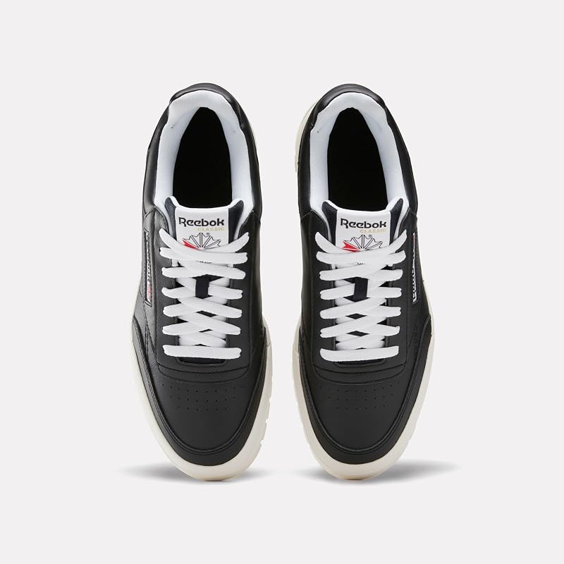Unisex's Club C Megacourt Tennis Shoes, Black Chalk White, 44.5 EU — photo 4 sur 5