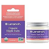 Lansinoh Organic Nipple Balm for Breastfeeding, USDA Certified Organic, Breastfeeding Essentials, 56 Grams
