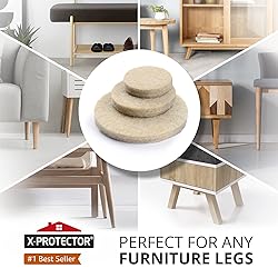 Best Felt Furniture Pads X-PROTECTOR - 48 Premium