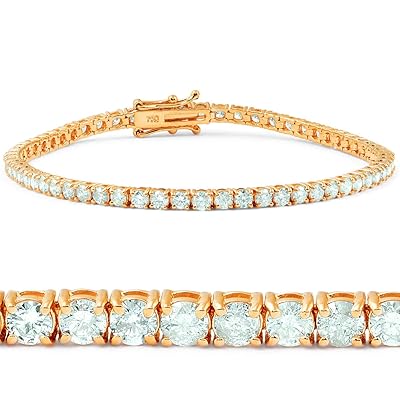 14K Rose Gold Diamond Tennis Bracelet ct Dominican Republic