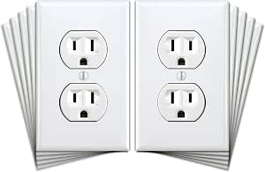 thumbnail image 2 of VISX Fake Outlet Plug Sticker Decals – Funny Wall Vinyl Prank – 10 Pack, Weatherproof 2 of 5