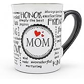 Cottage Creek Mugs | 16 Oz Ceramic Mom Coffee Mug | Large Coffee Cup for Women, Mother, Mama, Grandma | Birthday Gifts for Mom from Daughter | Mothers Day Gifts | Home Decor Cup
