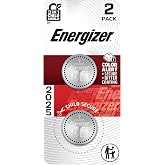 Energizer 2025 Batteries (2 Pack), 3V Lithium Coin Lithium Batteries with 3-in-1 Child Shield