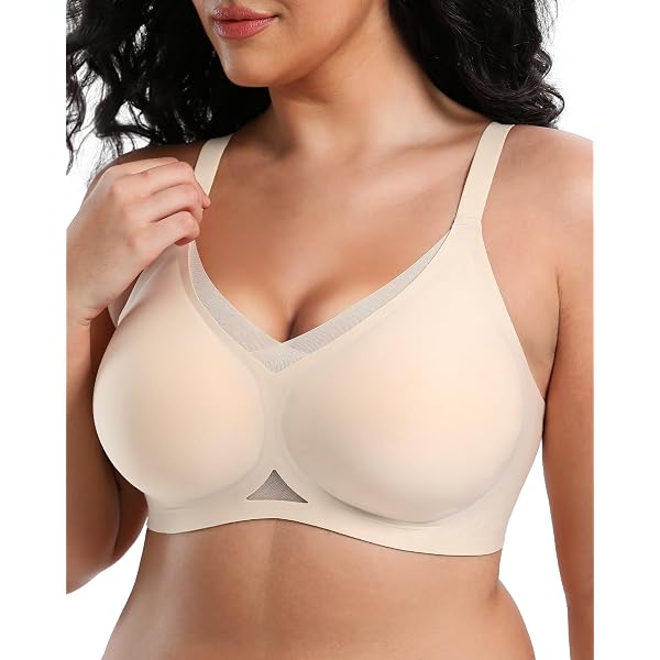 Women's Wireless Push-Up Bra – Full Coverage, Back & Side Smoothing – Comfortable Lift For Everyday Wear
