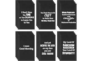 Yeaqee 24 Pad Christmas Employee Gifts Funny Notepads with Sarcastic Sayings Fun Notebooks for Coworker Fun Novelty Humor Note Pad for Office Adult Teacher Desk 4.92 x 3.15 Inch(Black,Sarcasm)