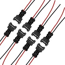8 Connecteurs Pigtail Injecteur Carburant - Compatibles EV6 Et EV14 - Pour Réparation Et Remplacement Câblage Auto