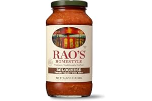 Rao's Homemade Bolognese Sauce 24 oz, Tomato Sauce, All Purpose, Keto Friendly Pasta Sauce, Premium Quality Tomatoes from Italy, Beef, Pork & Pancetta